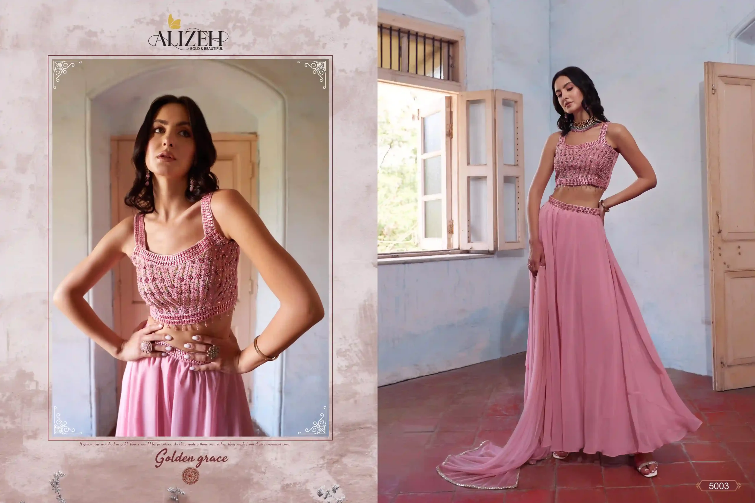 Alizeh Readymade Vol 1 Georgette Wholesale Lehenga Catalog — Wholesale Lehenga, Alizeh wholesale from Surat — Photo 4
